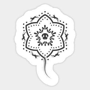 Dogs Lovers Mandala | Funny Sticker